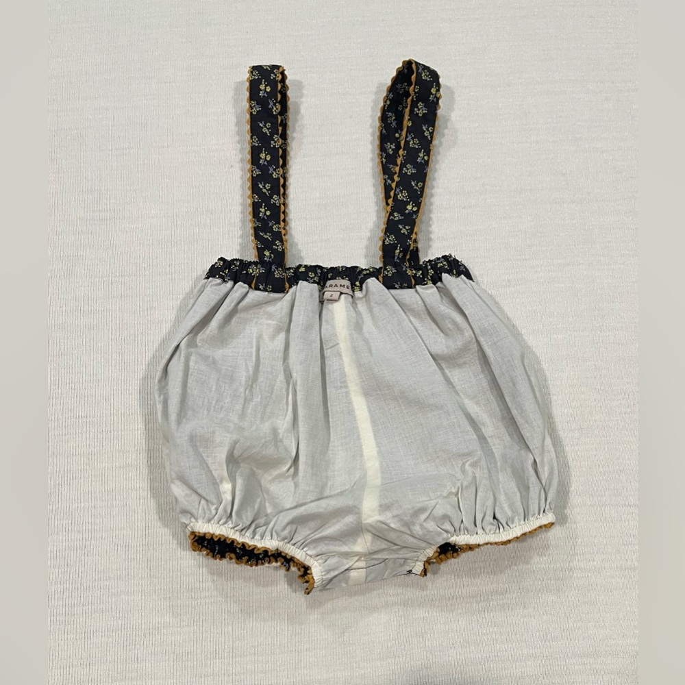 Caramel Dunlin Baby Romper Black/Yellow Small Floral Size 2T NWOT - Picture 4 of 7